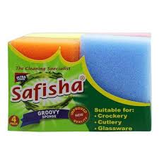 Safisha Groovy Sponge 4 Pieces